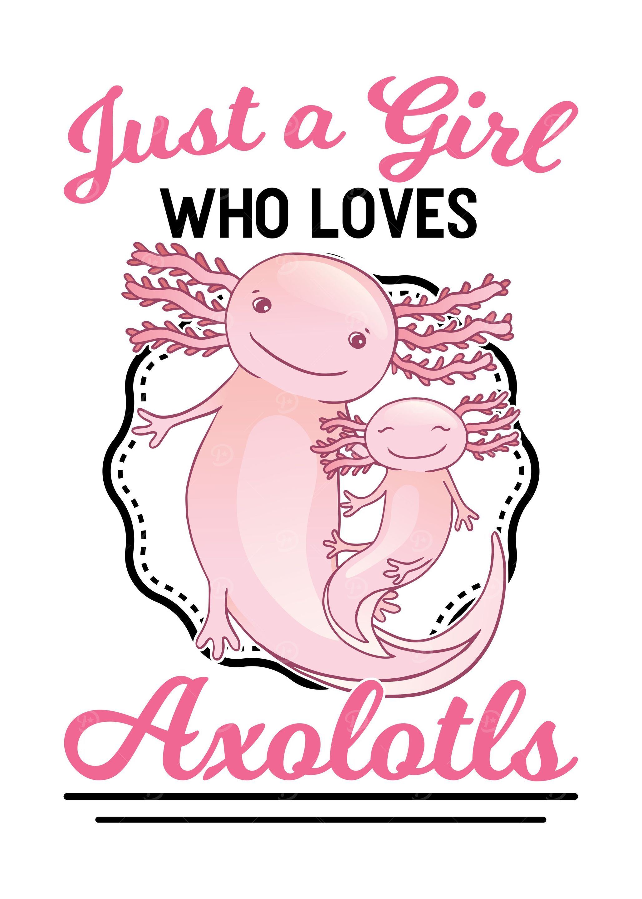 Axolotl Girl Pet