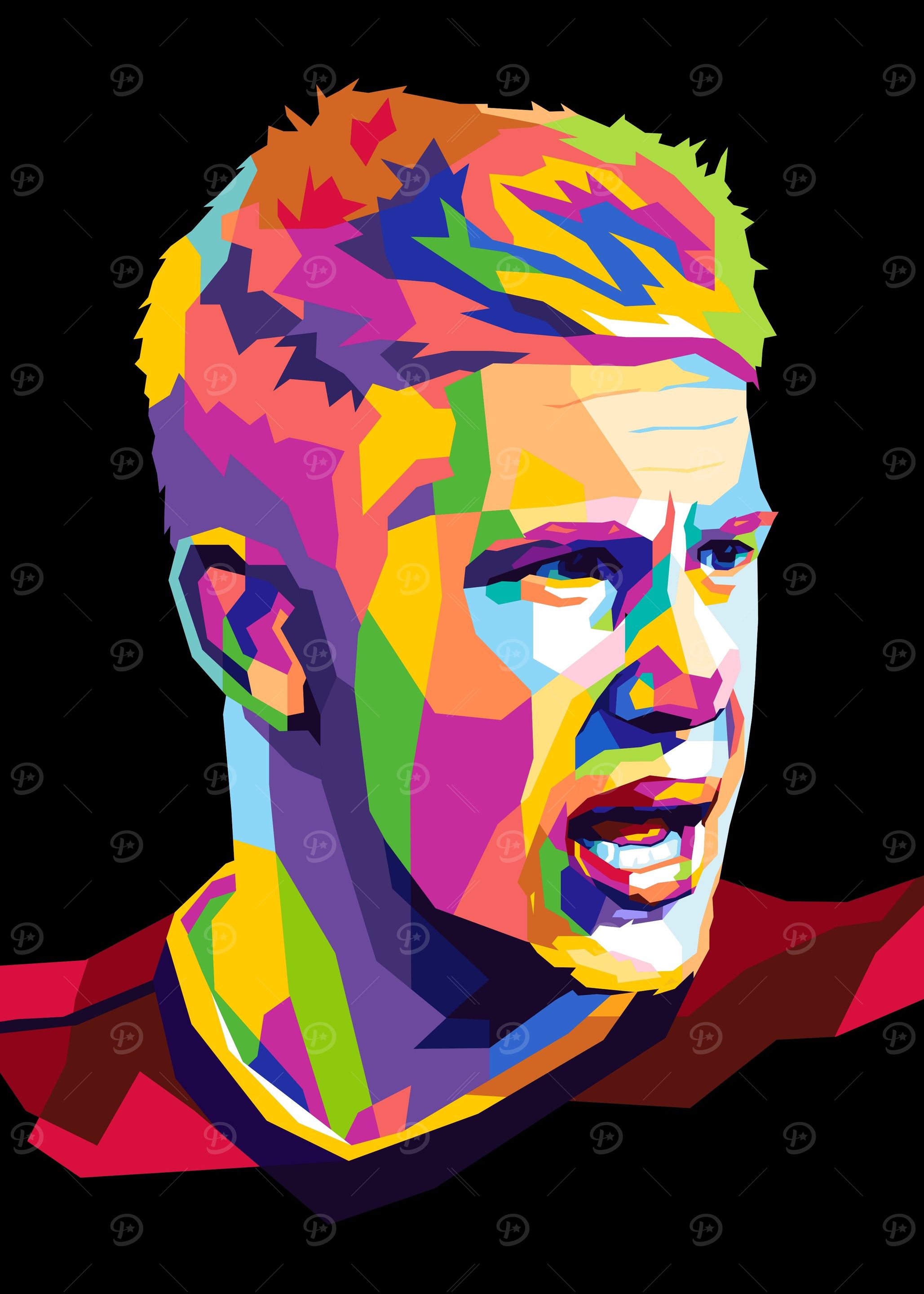 Football Player Pop Art