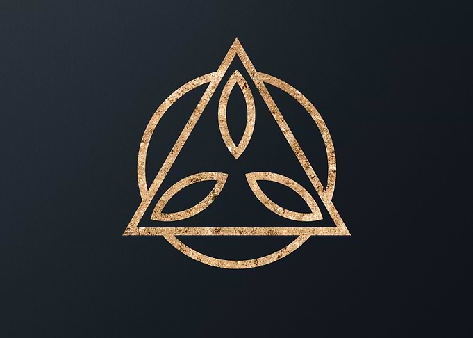 Gold Glyph Mandala Rune