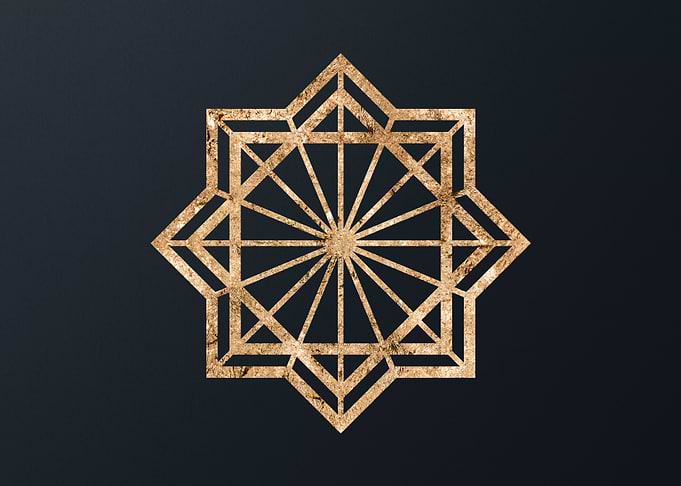 Gold Glyph Mandala Rune
