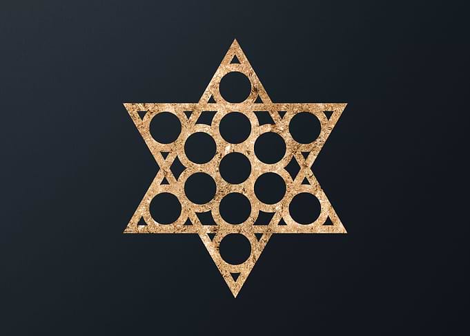 Gold Sacred Geometry Glyph