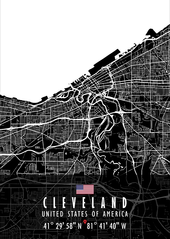 CLEVELAND MAP USA