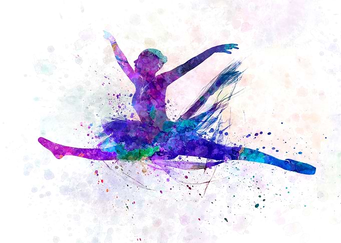 Woman ballerina ballet