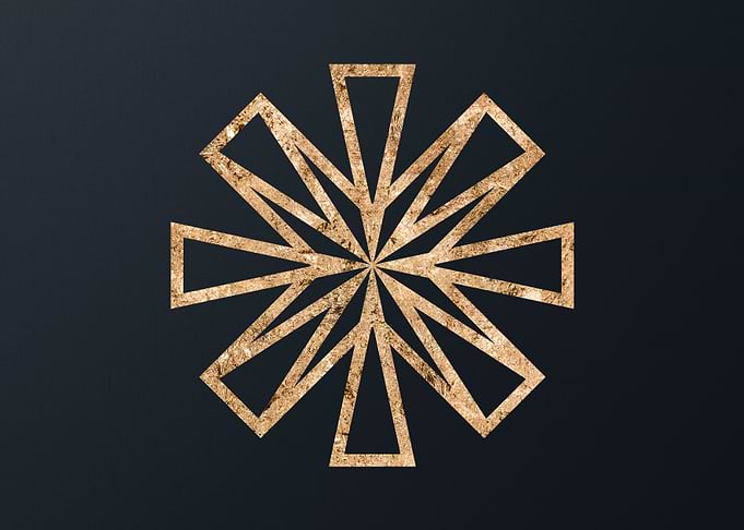 Gold Geometric Glyph Sigil