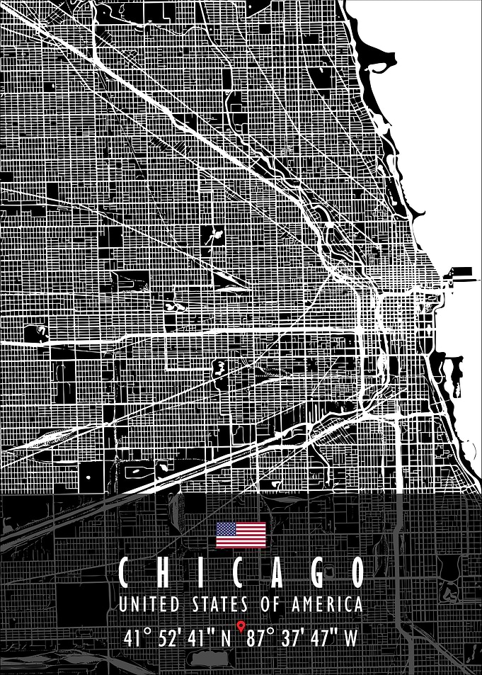 CHICAGO MAP USA