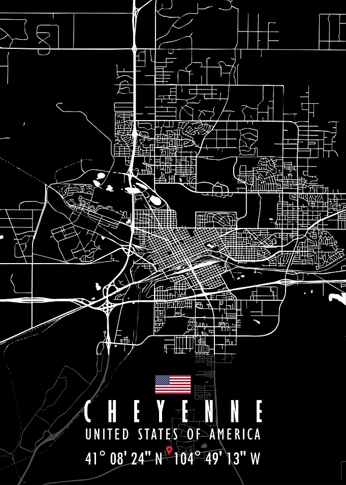 CHEYENNE MAP USA