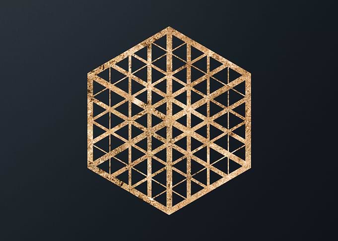 Gold Geometric Glyph Sigil