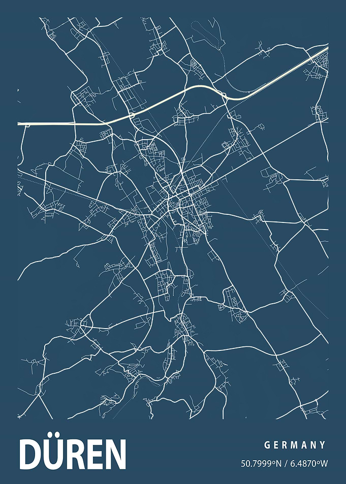 Duren City Map Germany