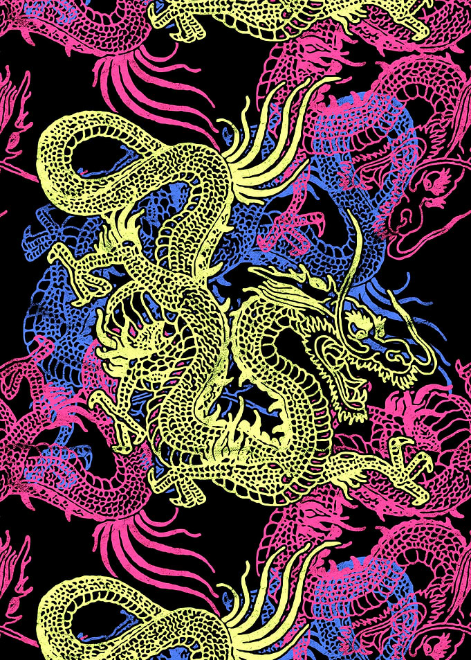 Chinese Dragons Pattern
