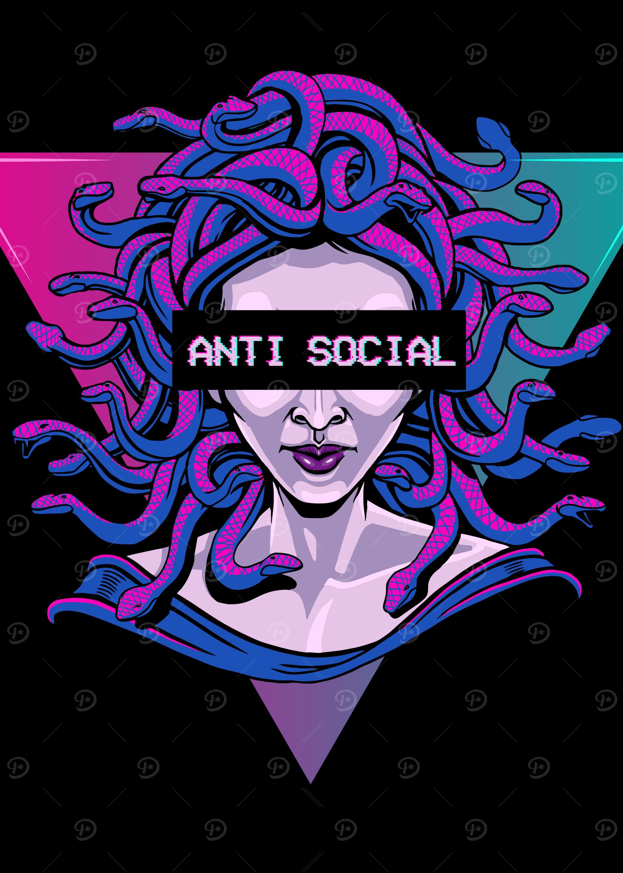 Medusa Vaporwave Aesthetic