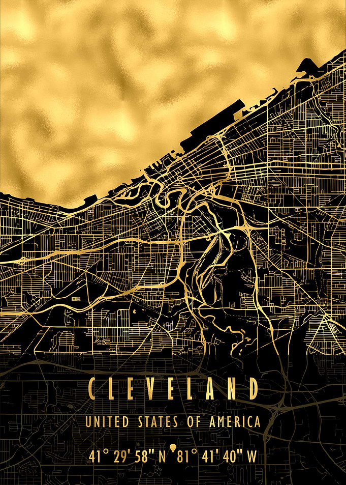 CLEVELAND MAP USA