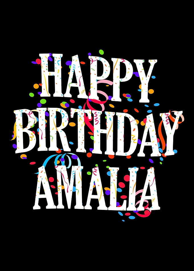 Happy Birthday Amalia