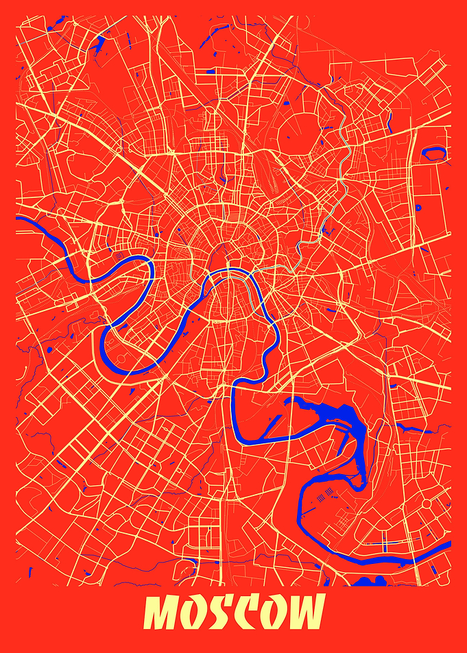 Moscow City Map Russia