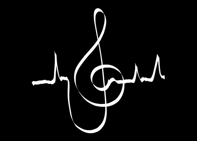 clef music choir man woman