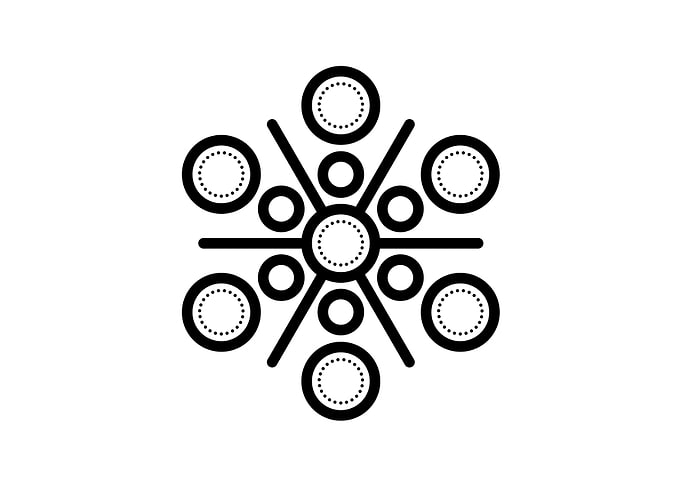 Black Sacred Geometry Rune