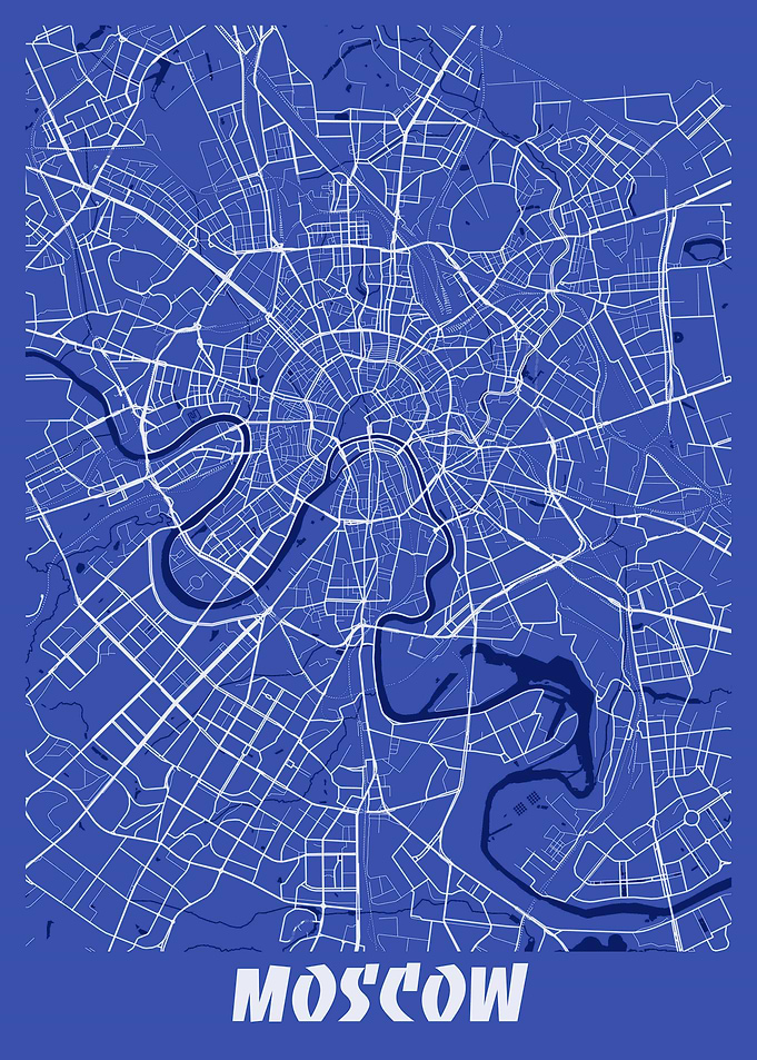 Moscow City Map Russia