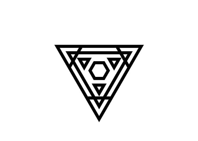 Black Glyph Mandala Rune