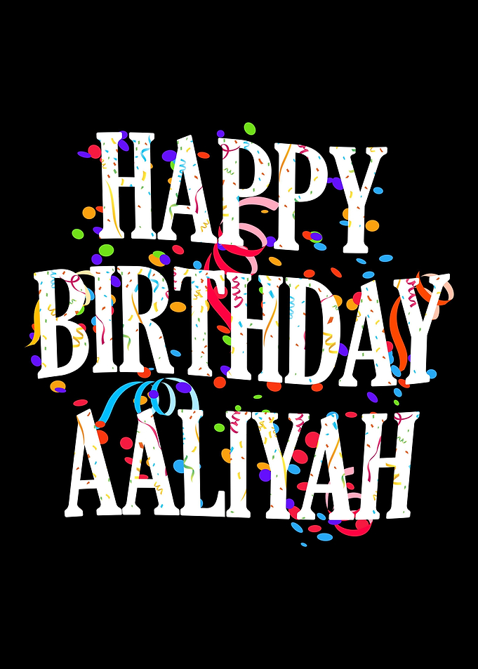 Happy Birthday Aaliyah