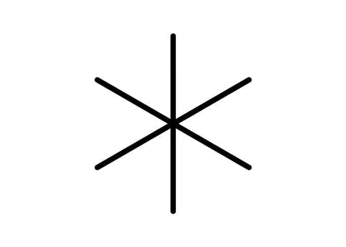 Black Geometric Glyph Rune