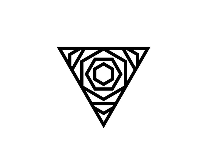 Black Glyph Mandala Rune