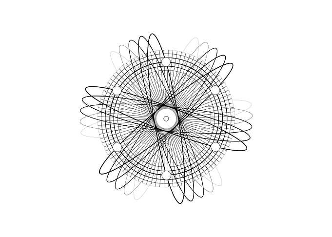 Black Sacred Geometry Rune