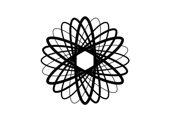 Black Glyph Mandala Rune