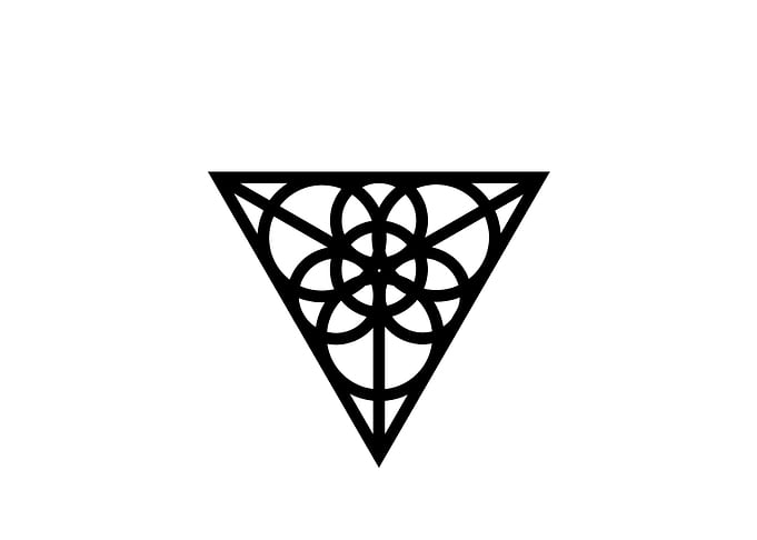 Black and White Glyph Rune