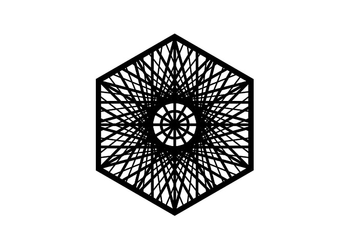 Black Sacred Geometry Rune