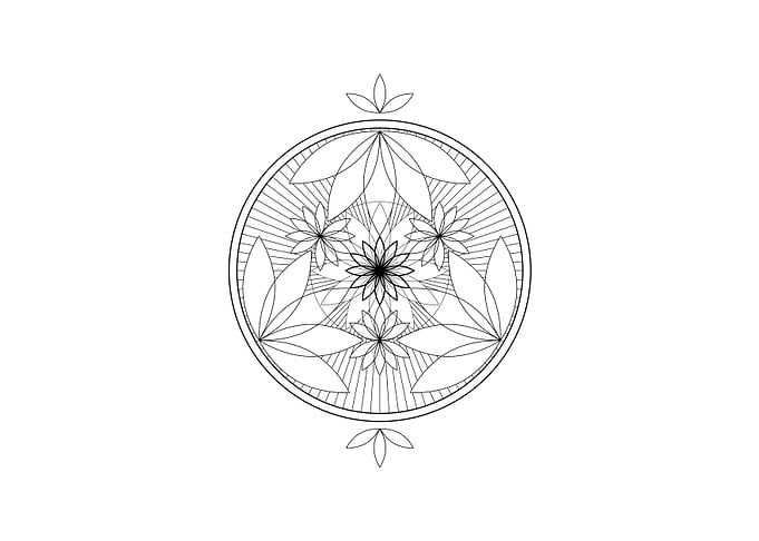 Black Sacred Geometry Rune
