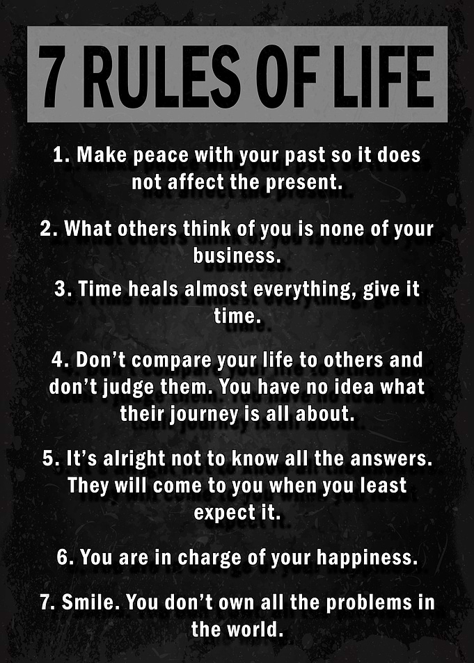 7 Rules Of Life