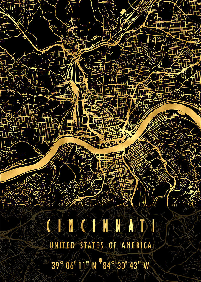 CINCINNATI MAP USA