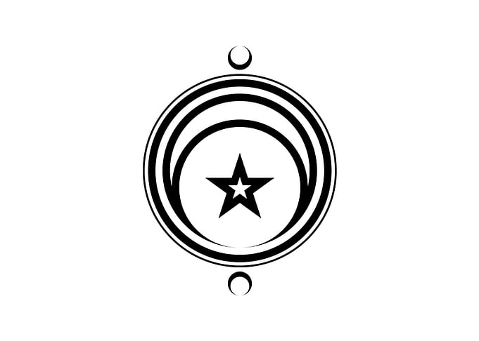Black and White Glyph Rune