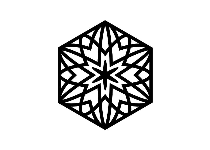 Black Sacred Geometry Rune