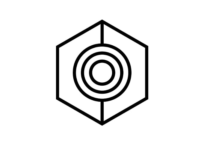 Black Geometric Glyph Rune