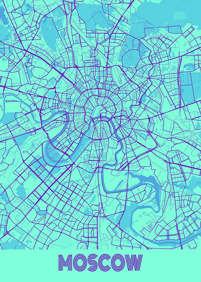 Moscow City Map Russia