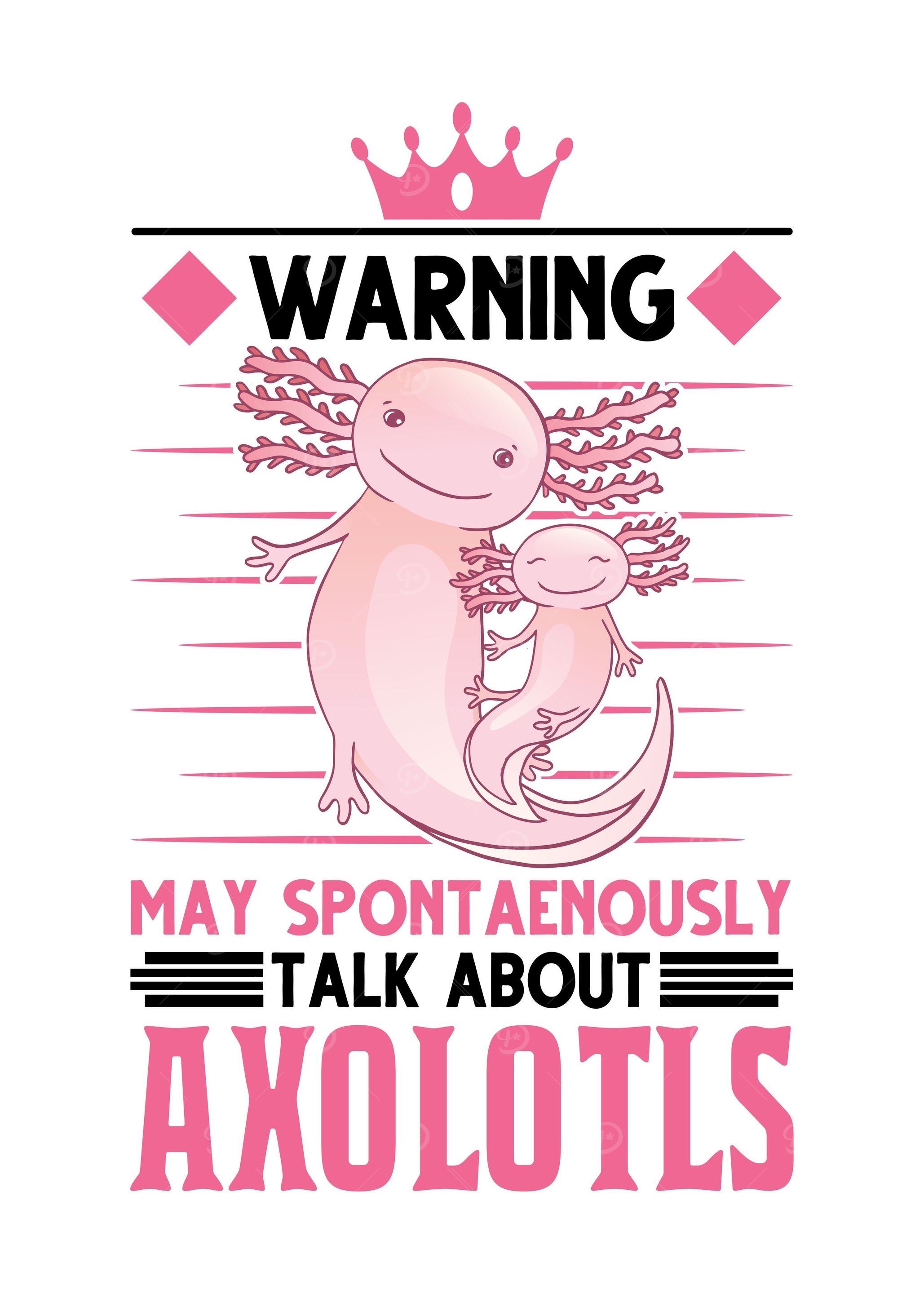 Axolotl Saying Pet Salmon