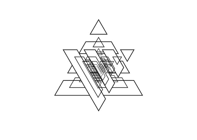 Black Sacred Geometry Rune