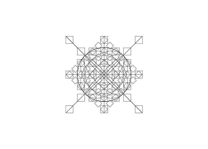 Black Sacred Geometry Rune