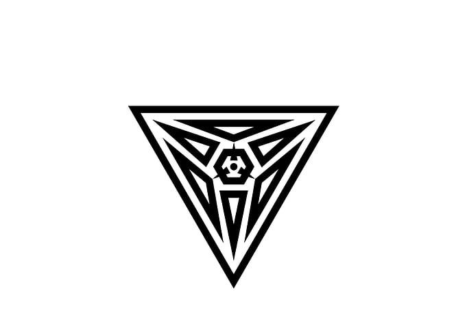 Black and White Glyph Rune