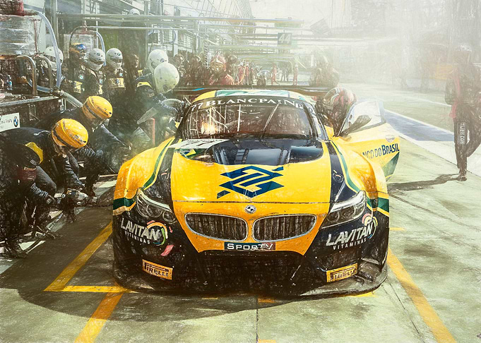 Racing sports car