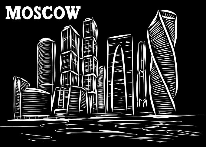 Moscow City Skyline Russia