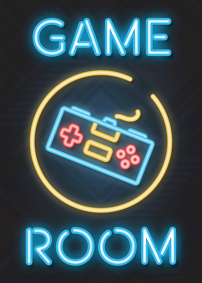 Video Game Room Neon Sign