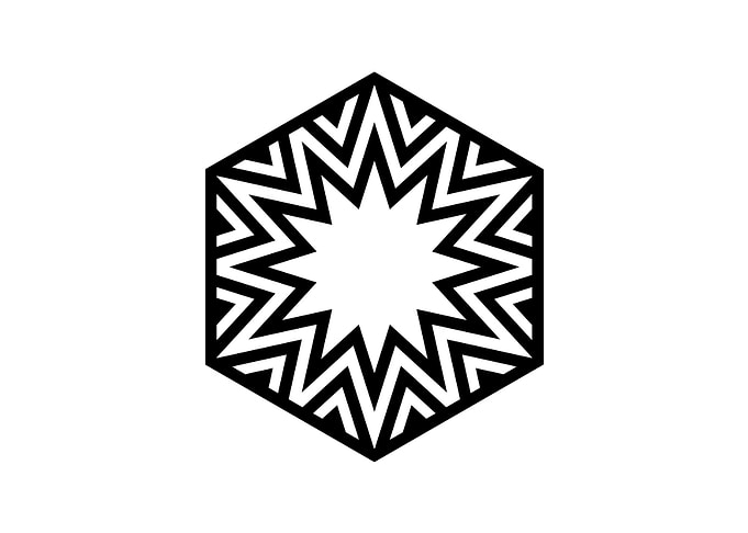 Black Geometric Glyph Rune