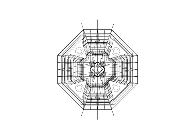 Black Sacred Geometry Rune