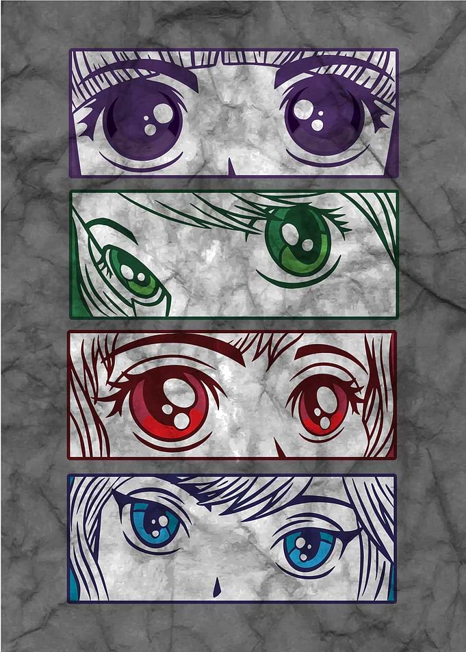 Anime Face Displate Art