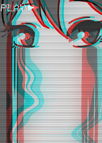 Sad Anime Girl Vaporwave