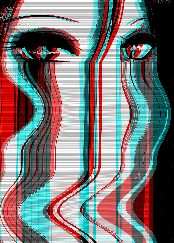 Sad Anime Girl Vaporwave