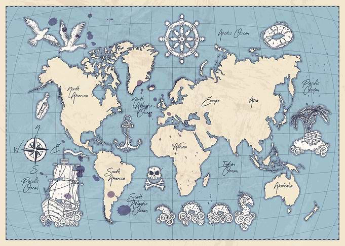 Pirate map
