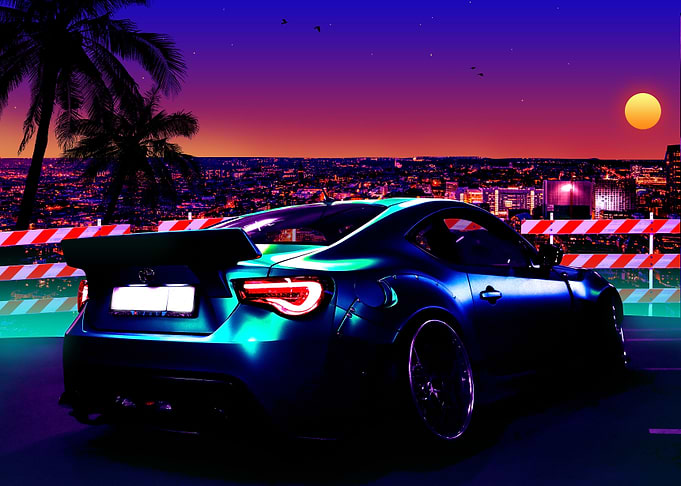 outrun synthwave