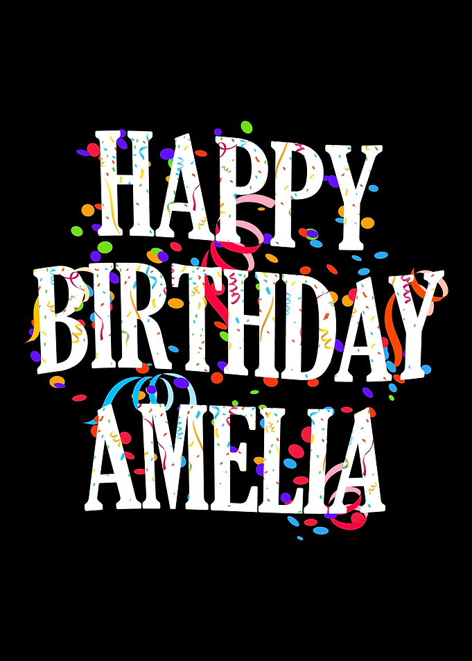 Happy Birthday Amelia